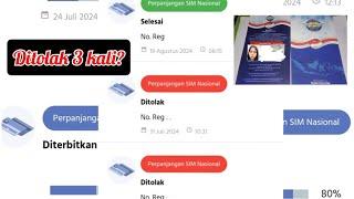 Cerita Perpanjang SIM Online 2024 Ditolak 3 Kali, di Satpas Mana dan Alasannya Apa?!