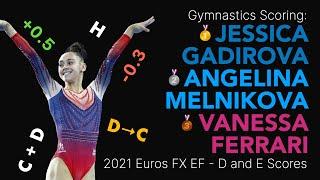 Jessica Gadirova bests Angelina Melnikova, Vanessa Ferrari for 2021 Euros Floor Gold (D and E Score)