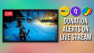 ️️ SET UP PAYTM/GPAY/PHONEPE  DONATION ALERTS ON OBS LIVE STREAM!