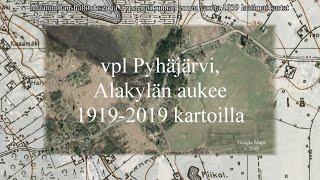 Vpl Pyhäjärvi. Alakylän aukeen tiet 100v.