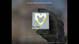 MOUZ GOLD in the first capsule.... (PARIS STICKERS)