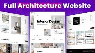 How to Make an Architecture & Interior Design Website ~ WordPress and Elementor Pro Tutorial 2024