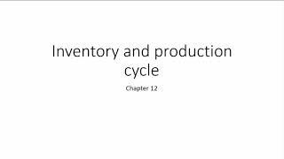 Auditing the Inventory Cycle