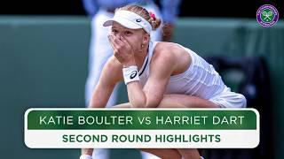 British clash is an instant classic | Katie Boulter vs Harriet Dart | Highlights | Wimbledon 2024