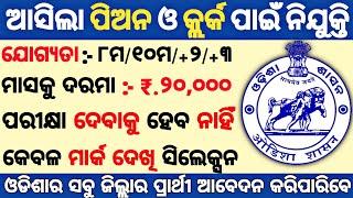 Odisha Peon and Clerk Recruitment ! Odisha Peon Job 2022 ! Odisha Job Vacancy ! Odisha Job Updates !