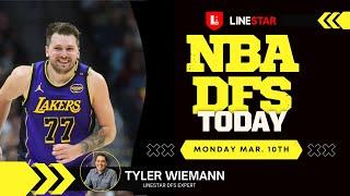 NBA DFS Today Monday 3/10 Draftkings & FanDuel | NBA Picks & Slate Breakdown