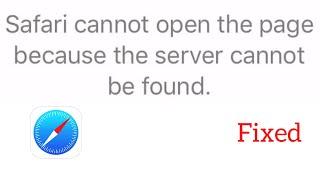 Safari Cannot open the page because the server cannot be found | iPhone | iPad | Mac | Hindi | 2023