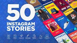 50 Instagram Story Video Ads - After Effects & Premiere Pro Template