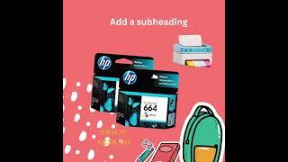 HP Ink 664 Cartridge Black and Tri Color 2 Units & HP Ink 662 Black and Tri Color - 2 Units