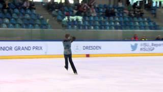 ISU 2014 Jr Grand Prix Dresden Men Free Skate Roman SADOVSKY CAN