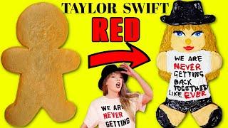 Taylor Swift RED Album Era Gingerbread Man Cookie Decoration