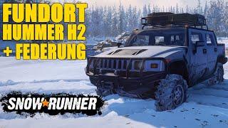 FUNDORT HUMMER H2 + ERHÖHTE FEDERUNG  SNOWRUNNER Guide Deutsch