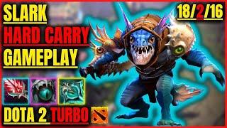 Slark 18/2/16 [HARD CARRY] [Gameplay DOTA 2 Turbo] 7.35