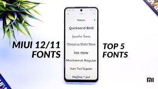 Miui 12/11 Fonts | Top 5 Best Miui Fonts For Any Xiaomi Device