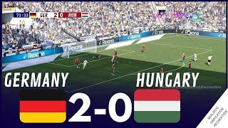 EURO 2024: GERMANY  2-0  HUNGARY Match Highligths Videogame Simulation & Recreation