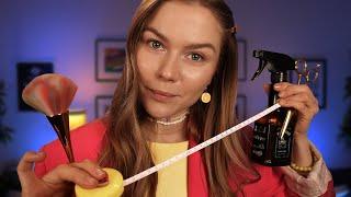 ASMR Haircut, Makeup & Measuring RP ~ Soft Spoken Personal Attention