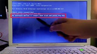 No bootable device -- insert boot disk and press any key - Toshiba , Acer , Hp ... | How To Fix 