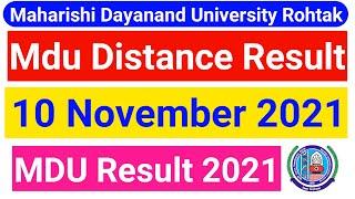 Mdu Distance Result 2021 || Mdu DDE Result || Mdu Distance Result Out | mdu result latest news