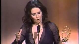 Megan Mullally wins 2000 Emmy Award for Supporting Actress in a Comedy Series