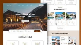 Real Estate Landing page Design