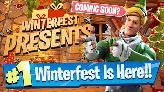 Fortnite Winterfest 2019 - Lobby, Presents and Secrets!