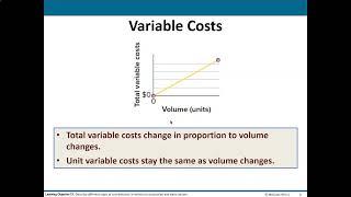 18   Cost Behavior and Cost Volume Profit Analysis Part 1