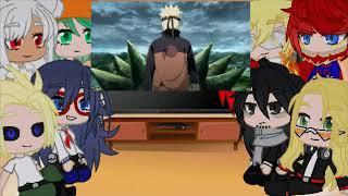 •|Pro héroes reaccionan a Sasuke vs Naruto |•[gacha club ]