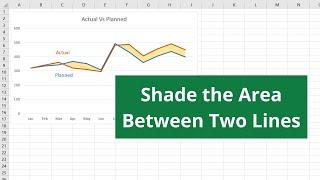 Shade the Area Between Two Lines - Excel Line Chart