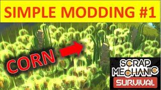 Simple Mods You Can Do - #1 - Harvestables - Scrap Mechanic Survival