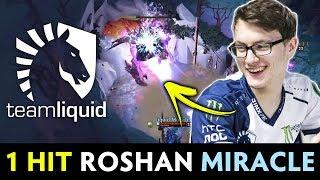 Miracle 1 HIT ROSHAN from FULL HP — WTF Dota