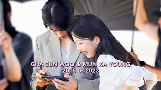 CHA EUN WOO and MUN KA YOUNG’s journey from 2016 to 2023 ️