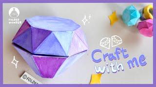 DIY 3D Diamond Shape with PAPER Tutorial