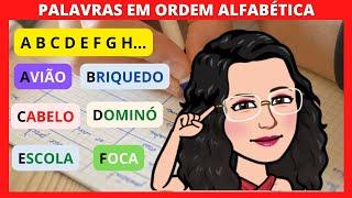 MÉTODO SIMPLES PARA ESCREVER AS #PALAVRAS EM #ORDEM #ALFABÉTICA [Prof.° Nádja Sicleide] 