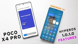 Poco X4 Pro 5G HyperOS 1.0.1.0 Update | 54+ Hidden Features | Poco X4 Pro Android 14 Update