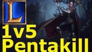 Vayne 1V5 PENTAKILL - League of Legends