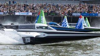 Four RaceBirds on the water for the first time in Rotterdam | 2023 World Port Days