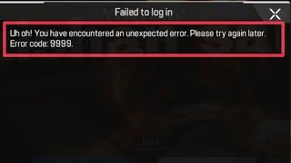 Apex Legends Mobile Fix Uh oh! You have encountered an unexpected error Please try again later Issue