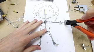 How to make wire armatures for stop motion