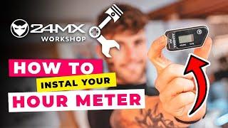 How to install hour meter in a dirt bike correctly?