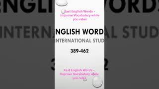 Fast English Words - Improve Vocabulary while you relax