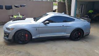 Ford Mustang Gt500 time attack and drift at Dover Raceway Jamaica.  (no one was hurt)