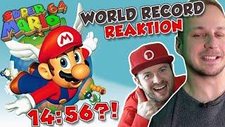 Super Mario 64 SPEEDRUN (16 Stars World Record) | Domtendo & @NerdOverNews Reaktion