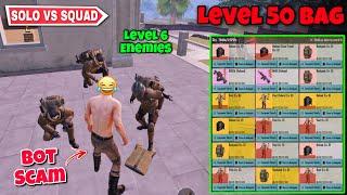 Immortal Bot Against Level 6 Enemies  No Armor  Solo vs Squad | Pubg Metro Royale Chapter 19