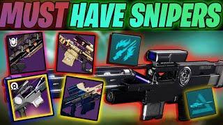 The META SNIPERS YOU NEED TO GET BEFORE ACT 2 (BEST Snipers Destiny 2 2024 Act 2 )