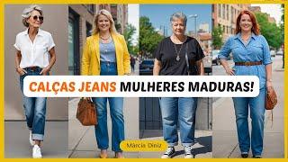 CALÇAS JEANS PERFEITAS PARA MULHERES MADURAS