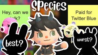 Ranking Villager Species was My Therapy | ACNH