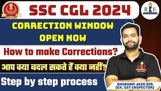 How to make changes in SSC CGL application form| Step by Step process| Correction window open