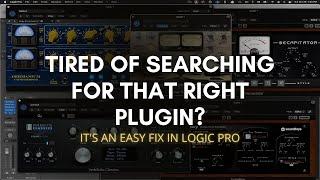 How to Organize and Quickly Find Your Plugins in Logic Pro Using the Plugin Manager.