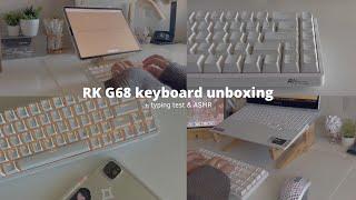 Royal Kludge G68 mechanical keyboard unboxing | #aesthetic + typing test | #asmr ⌨️