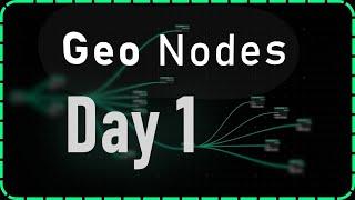 Learn Geo Nodes in 10 Days | Day 1